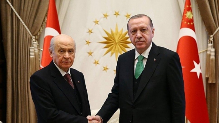 Cumhurbaşkanı Erdoğan, MHP lideri Bahçeli sandıktan sonra ilk kez toplandı