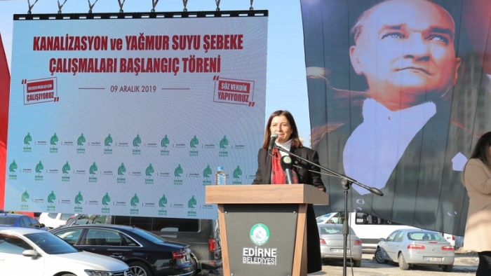 Edirne'de Alt Yapı Çalışmaları Başladı