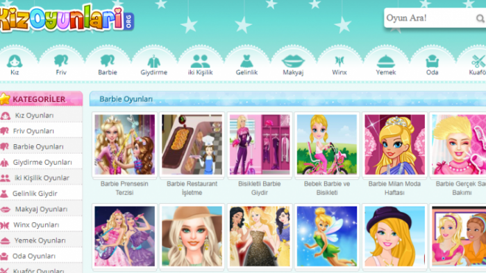 Farklı Karakterler Üzerinden Barbie Oyunları