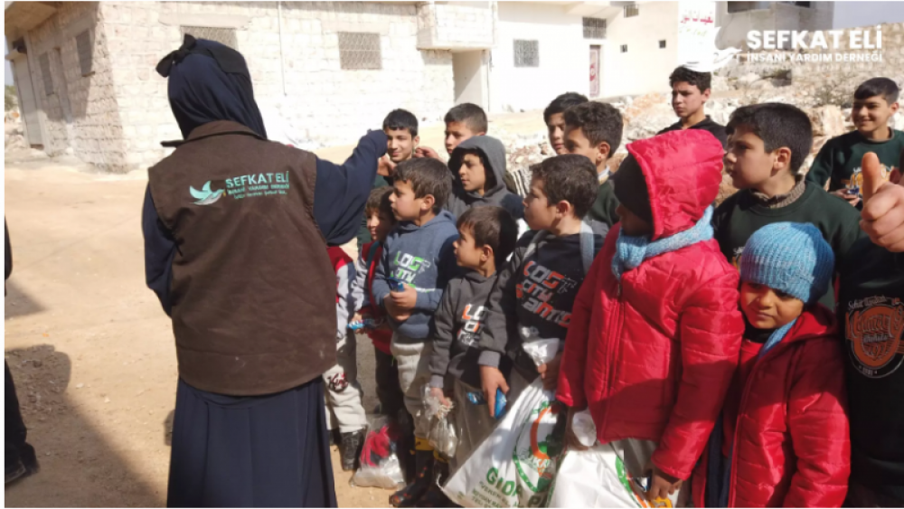 Şefkat Eli Derneğinden İdlib’e Büyük Yardım Kampanyası